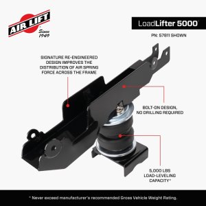 Mercedes-Benz Sprinter 2500 Air Spring Kit - Air Lift - LoadLifter 5000 - `19-`25